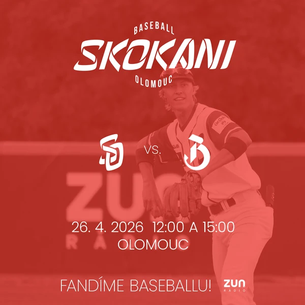 První zápas Skokanů na domácím hřišti! Neděle 26. dubna 2026: Skokani Olomouc vs. Draci Brno ⚾